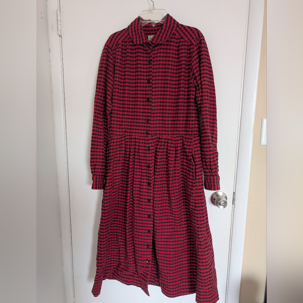 Vintage LL Bean Shirt Dress - Picture 3 of 3